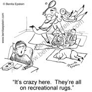 funny business cartoon office recreation play not working 1480